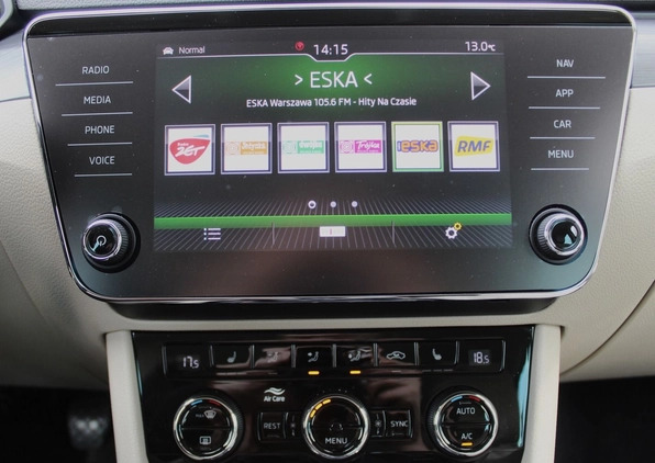 Skoda Superb cena 87900 przebieg: 113069, rok produkcji 2017 z Byczyna małe 529